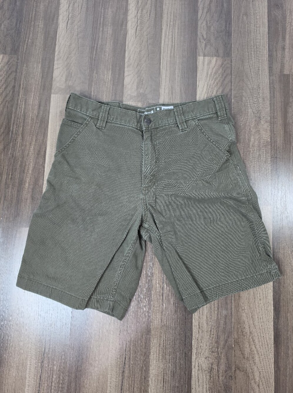 Carhartt Relaxed Fit Canvas Stretch Shorts Workwear Utility Casual Outdoors. 34